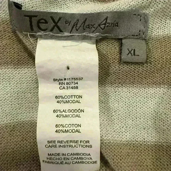 Women’s Striped Tex Thin Sweater - Picture 3 of 5